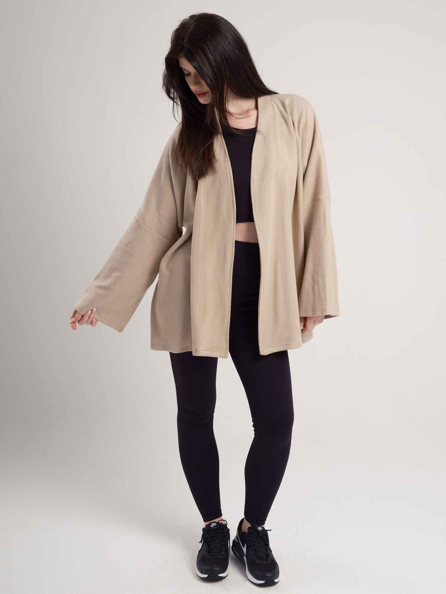 Beige Over-Sized Kimono