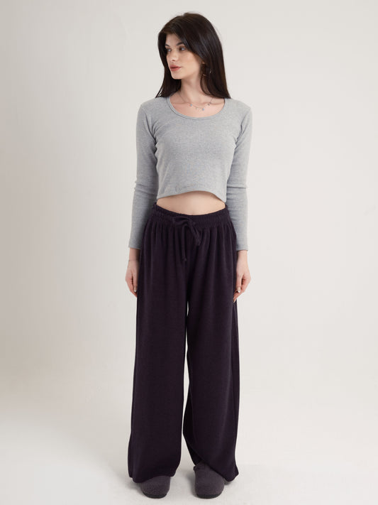 Charcoal Wide Leg Pants