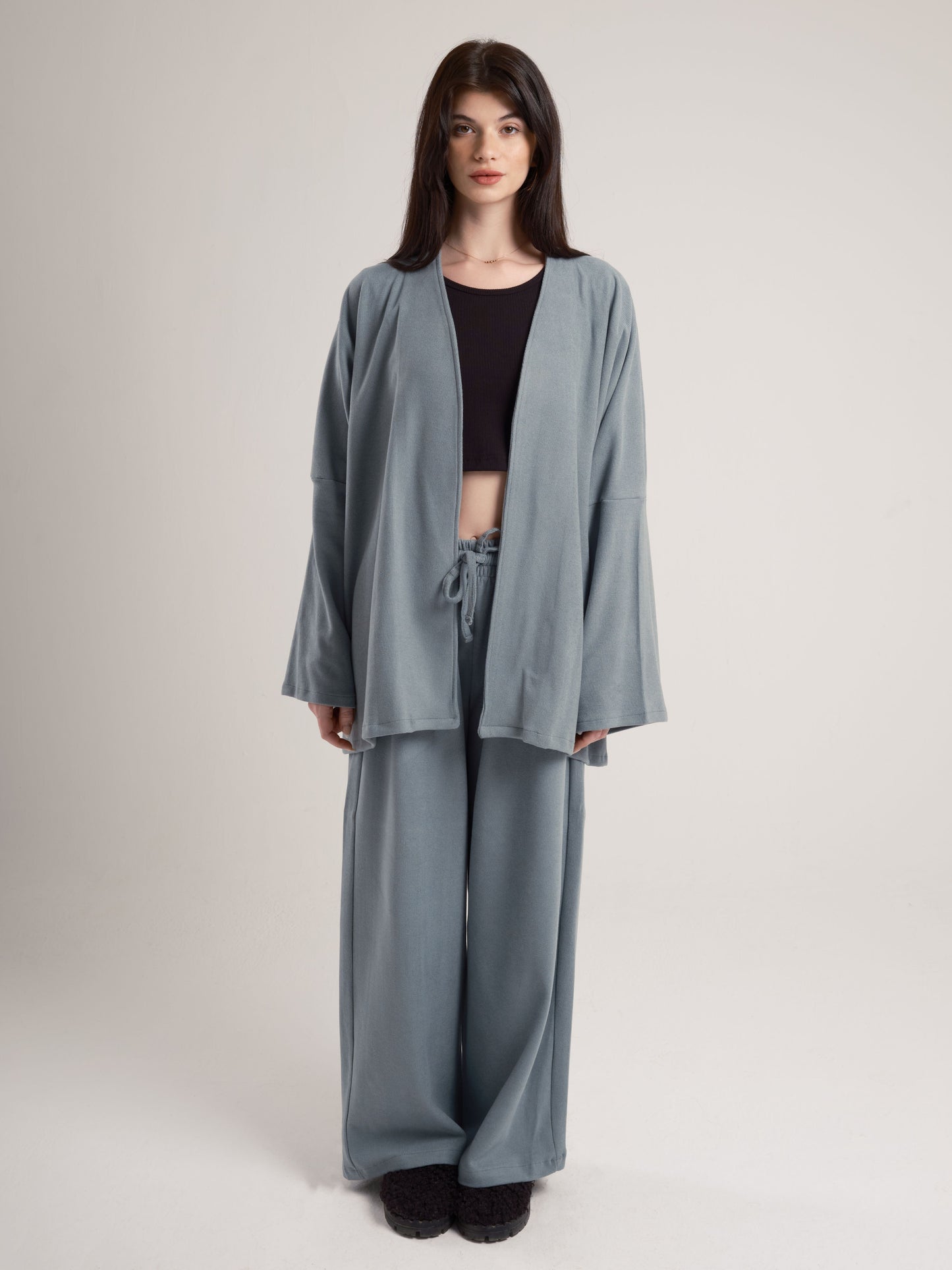 Sage Over-Sized Kimono