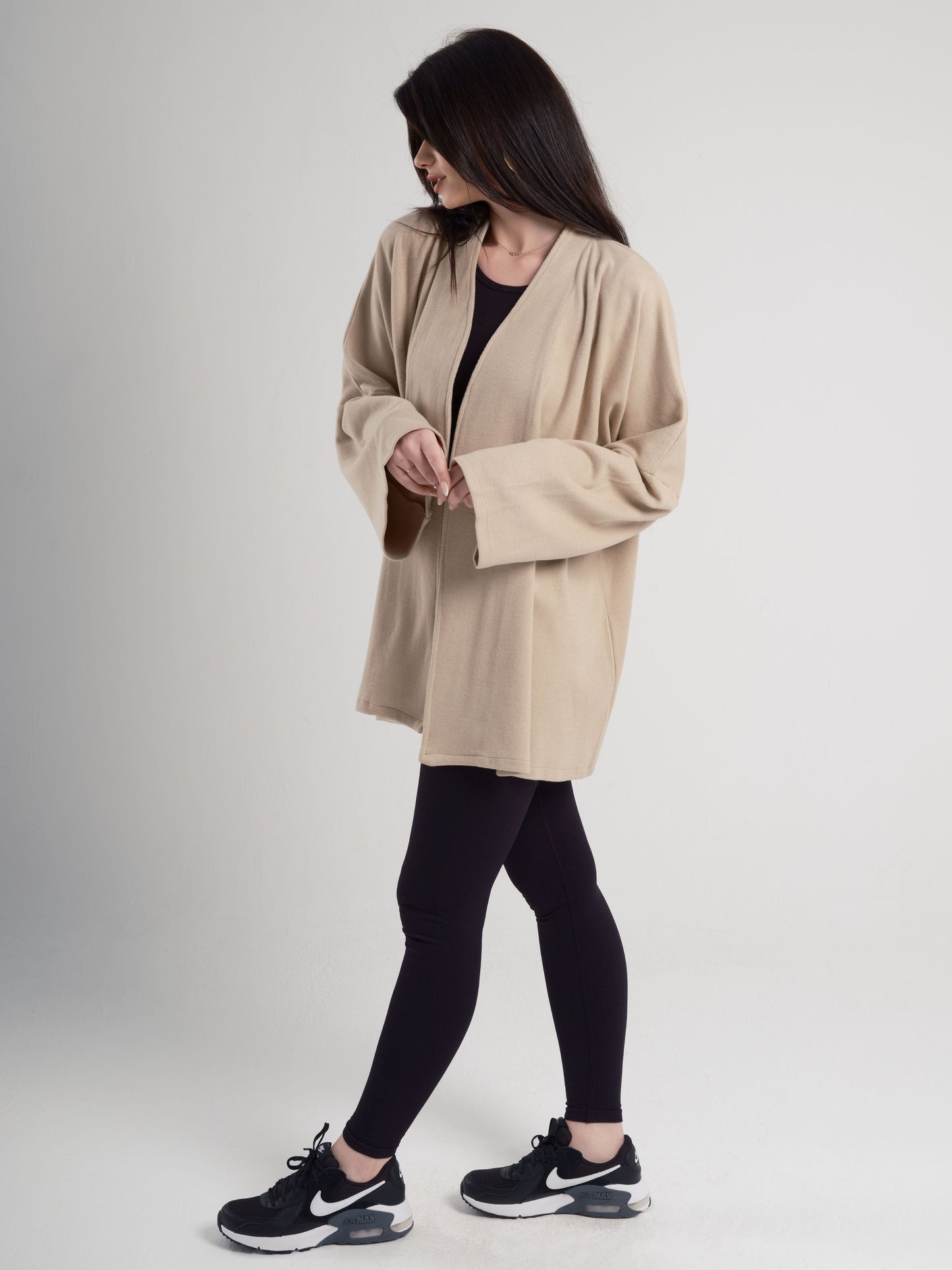 Beige Over-Sized Kimono