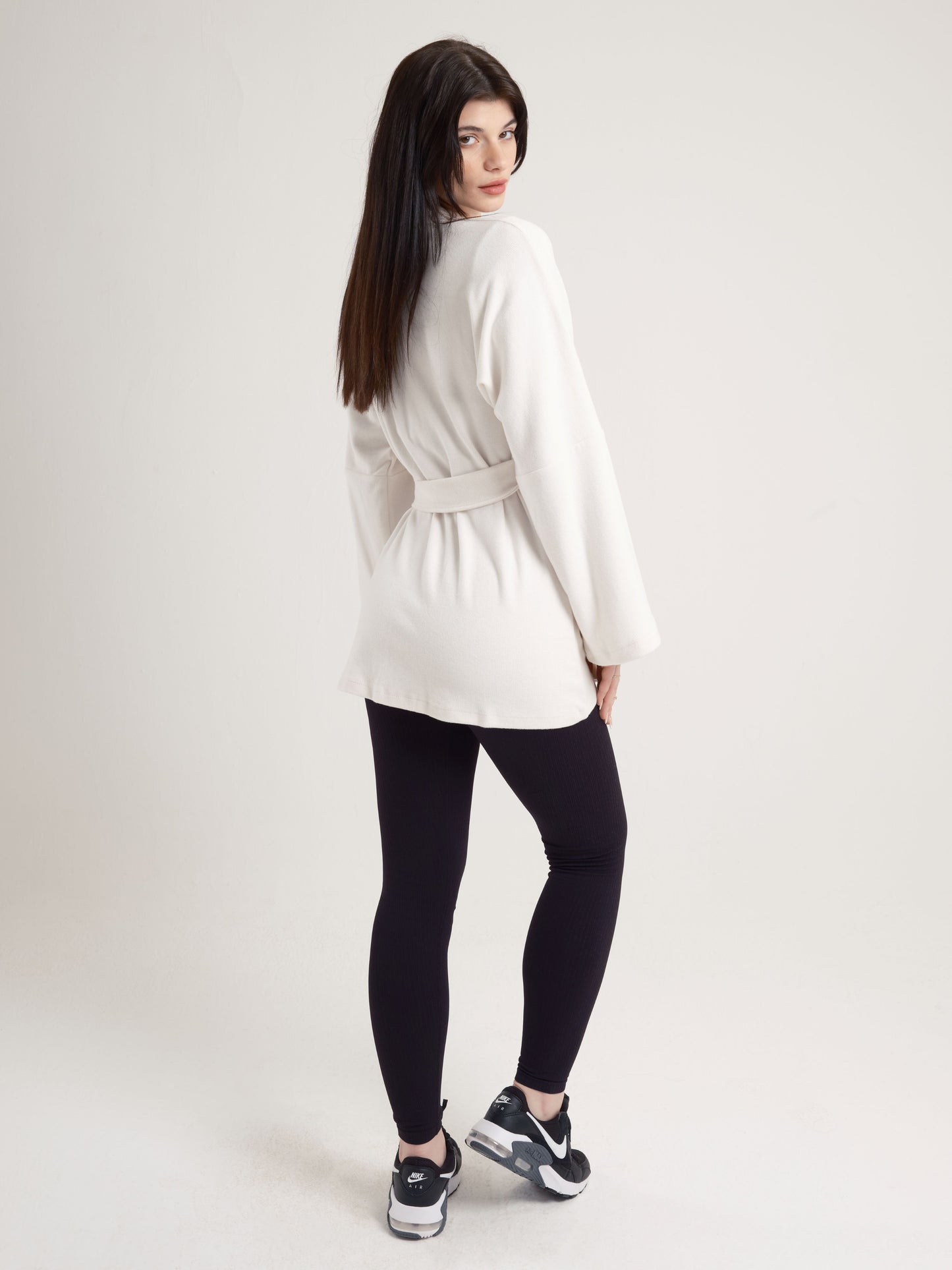 Cream Belted Kimono